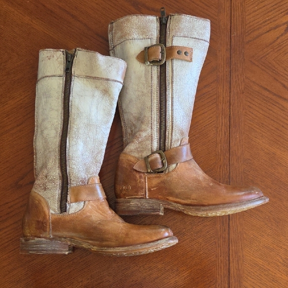 Bed Stu Distressed Leather Boots, SZ 6 - Picture 4 of 8